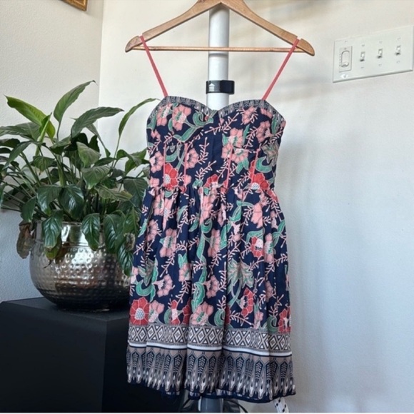 Band of gypsies floral bustier corset dress with pockets Sz S - Picture 5 of 12